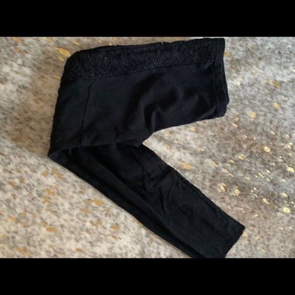 Just Cavalli Black Stretch Lace Leggings - Picture 1 of 4